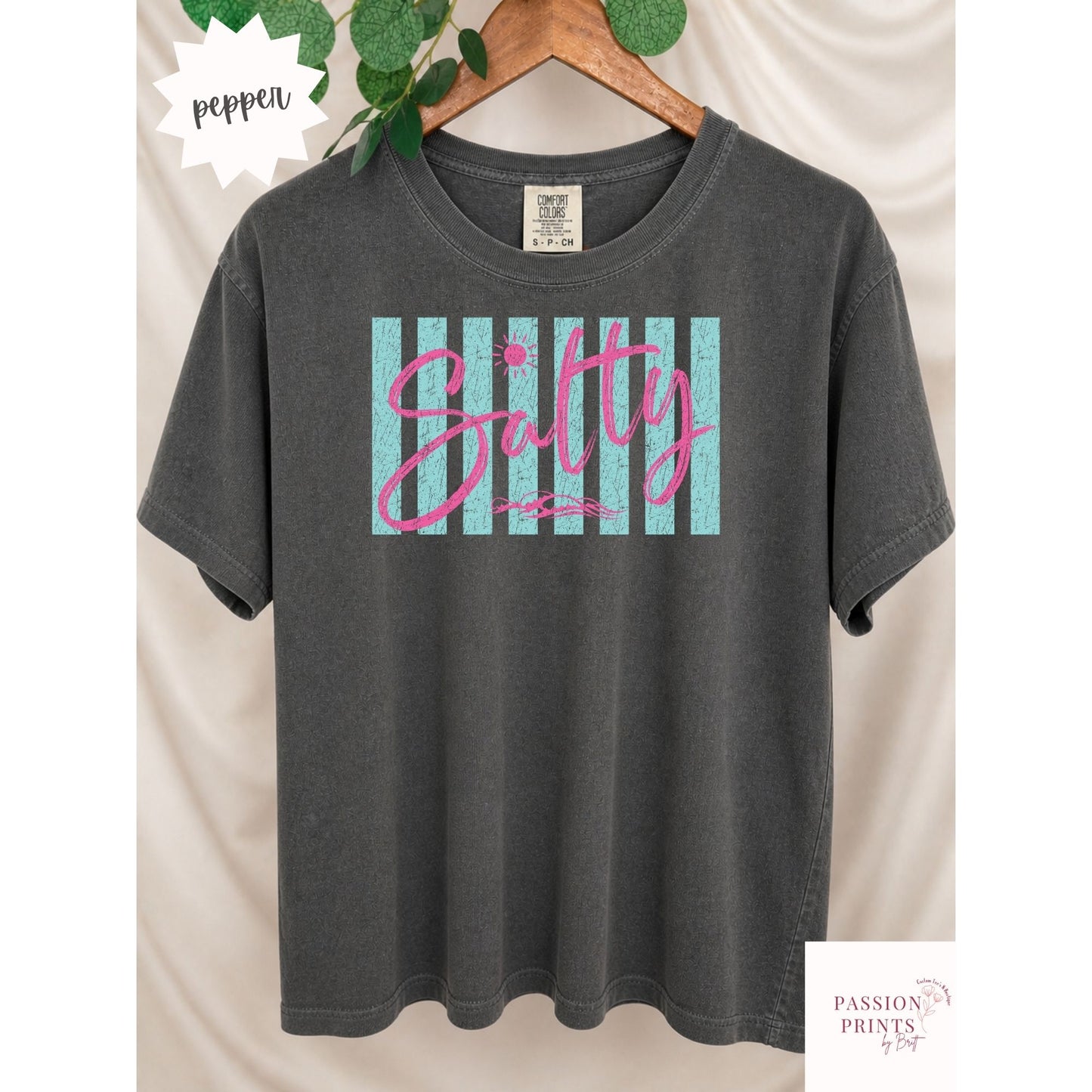 Salty Distressed Print
