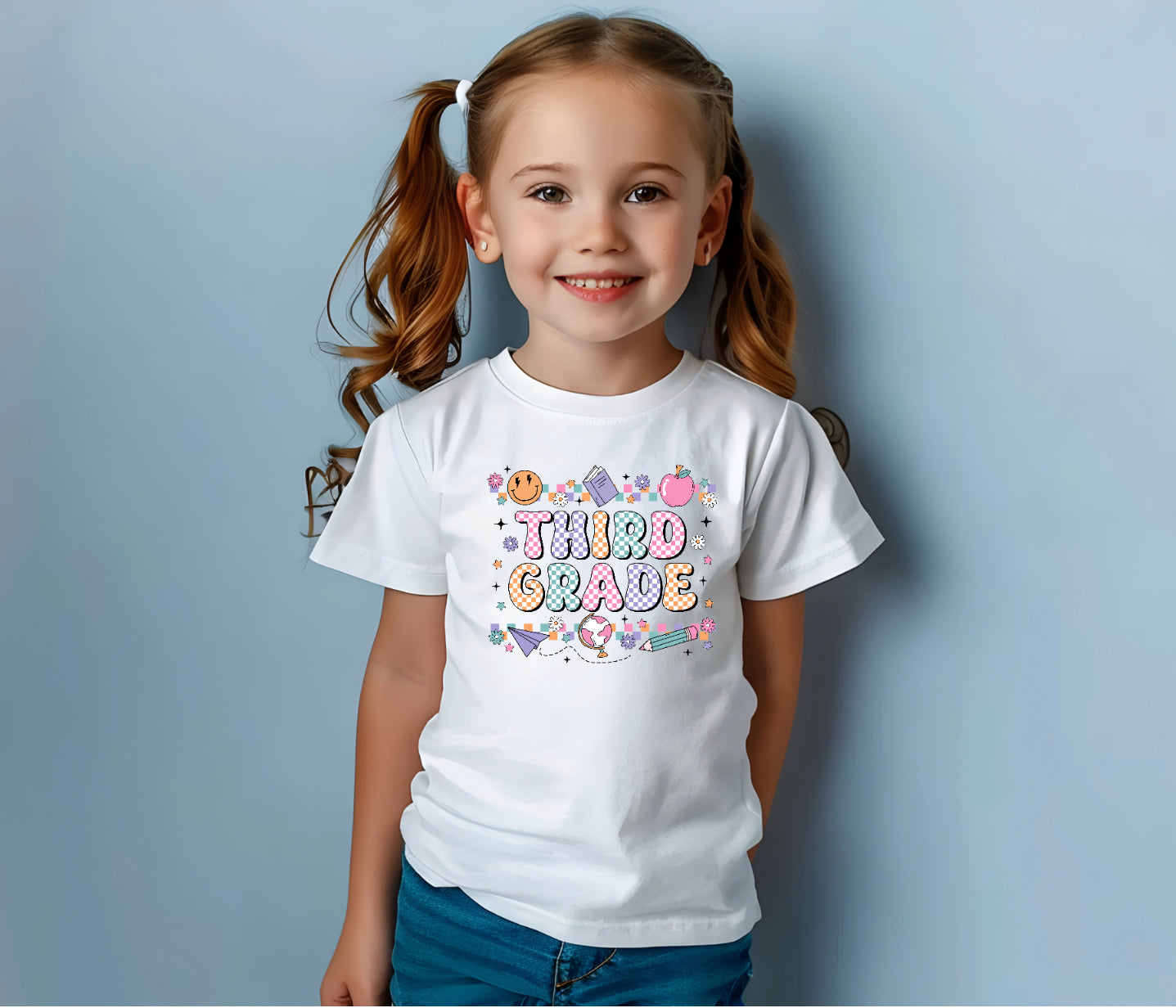 Retro Checkered Back to School
